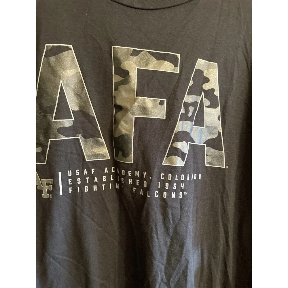 Men's Fanatics AFA USAF Academy Colorado Fightin' Falcons T-Shirt Black Size XL‎